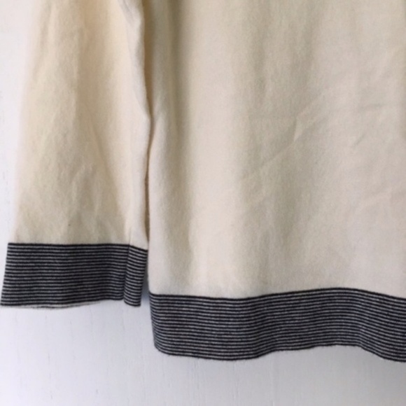 Milly // Cream Sweater Black, White Ribbon Bow S - Picture 4 of 5